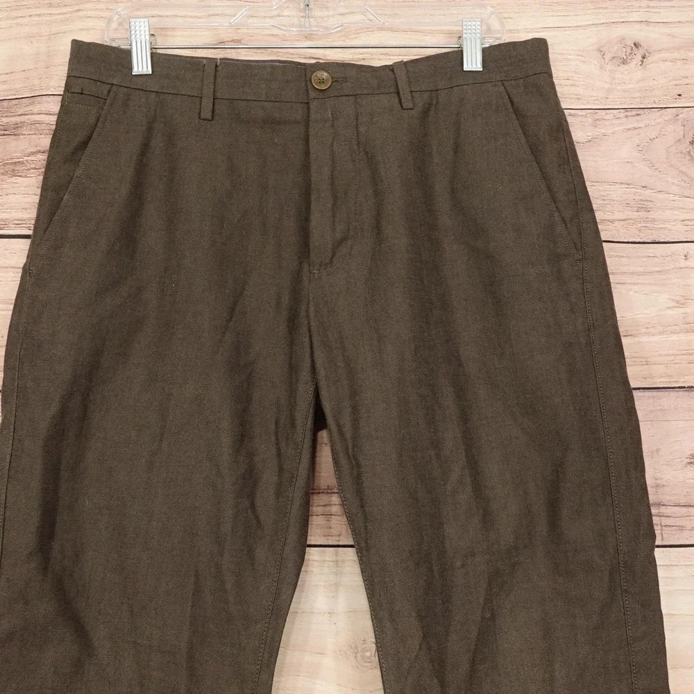 Banana Republic Kentfield Chino Pants Mens 32x30 Brown Regular Fit Cotton